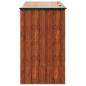 Preview: Gartenlagerbox Braun 214 x 82 x 132 cm Stahl