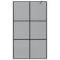 Preview: Walk-in Duschwand Schwarz 115 x 195 cm Gehärtetes Glas