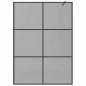 Preview: Walk-in Duschwand Schwarz 140 x 195 cm Gehärtetes Glas