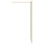 Preview: Walk-in Duschwand Gold 90 x 195 cm Gehärtetes Glas