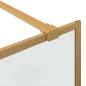 Preview: Walk-in Duschwand Gold 90 x 195 cm Gehärtetes Glas