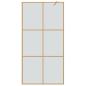 Preview: Walk-in Duschwand Gold 100 x 195 cm Gehärtetes Glas