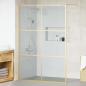 Preview: ARDEBO.de - Walk-in Duschwand Gold 140 x 195 cm Gehärtetes Glas