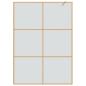 Preview: Walk-in Duschwand Gold 140 x 195 cm Gehärtetes Glas
