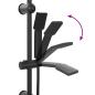 Preview: Duschsystem Schwarz 45 x 20 x 96 cm Messing, Sus201 und ABS