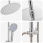 Preview: Duschsystem Silber 47 x 20 x 95 cm Edelstahl