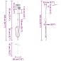 Preview: Duschsystem Silber 47 x 20 x 95 cm Edelstahl