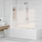 Preview: ARDEBO.de - Badewannenbildschirm Matt 132 x 140 cm Aluminium & PP-Paneel