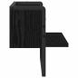 Preview: Wandregal Wandhalterung Schwarz Eichen-Optik 30 x 25 x 30 cm