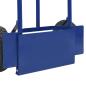 Preview: Erweiterbarer Handwagen Blau und Rot 57 x 46 x 113 cm Stahl