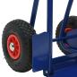 Preview: Erweiterbarer Handwagen Blau und Rot 49,5 x 53 x 114 cm Stahl