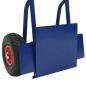 Preview: Erweiterbarer Handwagen Blau und Rot 49,5 x 53 x 114 cm Stahl