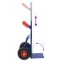 Preview: Handwagen Blau und Rot 49,5 x 53 x 114 cm Stahl