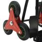Preview: Handwagen Schwarz und Rot 64,5 x 49,5 x 114 cm Stahl