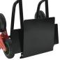 Preview: Handwagen Schwarz und Rot 64,5 x 49,5 x 114 cm Stahl