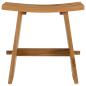 Preview: Badezimmer Hocker Braun 50 x 29,5 x 50,5 cm Massivholz Teak