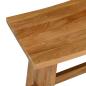Preview: Badezimmer Hocker Braun 50 x 29,5 x 50,5 cm Massivholz Teak
