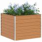 Preview: Hochbeet Hellbraun 100 x 100 x 77 cm Verzinkter Stahl
