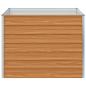 Preview: Hochbeet Hellbraun 100 x 100 x 77 cm Verzinkter Stahl