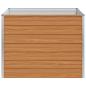 Preview: Hochbeet Hellbraun 100 x 100 x 77 cm Verzinkter Stahl