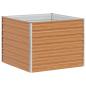 Preview: Hochbeet Hellbraun 100 x 100 x 77 cm Verzinkter Stahl