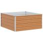 Preview: Hochbeet Hellbraun 100 x 100 x 45 cm Verzinkter Stahl
