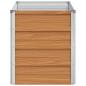 Preview: Hochbeet Hellbraun 100 x 40 x 45 cm Verzinkter Stahl