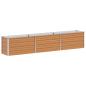 Preview: Hochbeet Hellbraun 240 x 40 x 45 cm Verzinkter Stahl