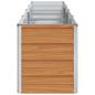 Preview: Hochbeet Hellbraun 320 x 40 x 45 cm Verzinkter Stahl