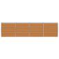 Preview: Hochbeet Hellbraun 320 x 40 x 77 cm Verzinkter Stahl