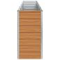 Preview: Hochbeet Hellbraun 320 x 40 x 77 cm Verzinkter Stahl