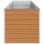 Preview: Hochbeet Hellbraun 400 x 80 x 77 cm Verzinkter Stahl