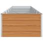 Preview: Hochbeet Hellbraun 480 x 80 x 45 cm Verzinkter Stahl