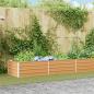 Preview: ARDEBO.de - Hochbeet Hellbraun 600 x 80 x 45 cm Verzinkter Stahl