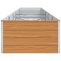 Preview: Hochbeet Hellbraun 600 x 80 x 45 cm Verzinkter Stahl