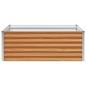 Preview: Hochbeet Hellbraun 98 x 100 x 36 cm Verzinkter Stahl