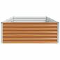 Preview: Hochbeet Hellbraun 290 x 100 x 36 cm Verzinkter Stahl