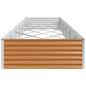 Preview: Hochbeet Hellbraun 582 x 100 x 36 cm Verzinkter Stahl