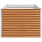 Preview: Hochbeet Hellbraun 195 x 100 x 68 cm Verzinkter Stahl