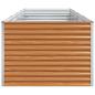 Preview: Hochbeet Hellbraun 390 x 100 x 68 cm Verzinkter Stahl