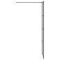 Preview: Walk-in Duschwand Schwarz 80 x 195 cm Gehärtetes Glas