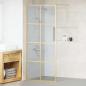 Preview: ARDEBO.de - Walk-in Duschwand Gold 90 x 195 cm Gehärtetes Glas