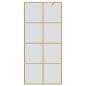 Preview: Walk-in Duschwand Gold 90 x 195 cm Gehärtetes Glas