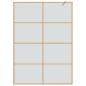 Preview: Walk-in Duschwand Gold 140 x 195 cm Gehärtetes Glas