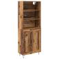 Preview: Highboard Altholz 69,5 x 34 x 180 cm Holzwerkstoff