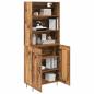 Preview: Highboard Altholz 69,5 x 34 x 180 cm Holzwerkstoff