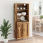 Preview: Highboard Altholz 69,5 x 34 x 180 cm Holzwerkstoff