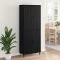 Preview: Highboard Schwarz Eichen-Optik 69,5 x 34 x 180 cm