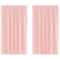 Preview: Voile Vorhänge mit Stangentaschen 2 Stk. Rosa