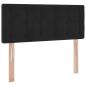 Preview: Bett mit Stauraum und LED Schwarz 120 x 190 cm Samt